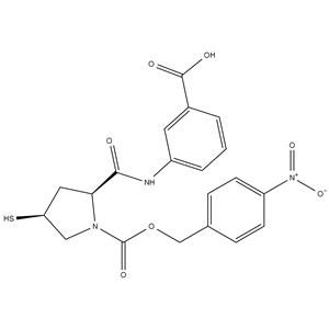 3-[[[(2S,4S)-4-Mercapto-1-(4-nitrobenzyloxy)carbonyl-2-pyrrolidinyl]carbonyl]amino]benzoic acid