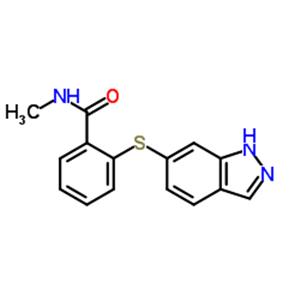 2-(1H-indazol-6-ylthio)-N-methyl- Benzamide