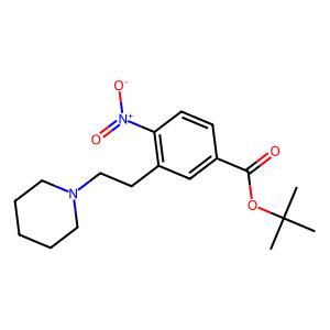 tert-butyl 4-nitro-3-(2-(piperidin-1-yl)ethyl)benzoate