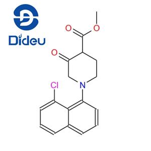 4-Piperidinecarboxylic acid, 1-(8-chloro-1-naphthalenyl)-3-oxo-, methyl ester