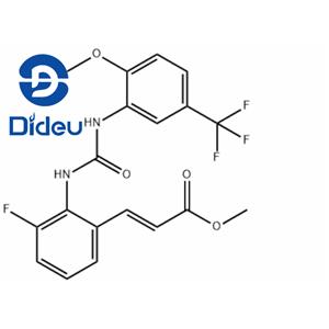 2-Propenoic acid, 3-[3-fluoro-2-[[[[2-methoxy-5-(trifluoromethyl)phenyl]amino]carbonyl]amino]phenyl]-, methyl ester, (2E)-