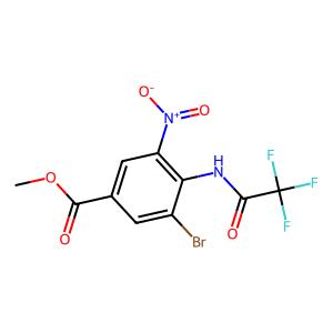 methyl 3-bromo-5-nitro-4-(2,2,2-trifluoroacetamido)benzoate
