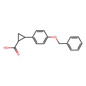 2-(4-(benzyloxy)phenyl)cyclopropane-1-carboxylic acid
