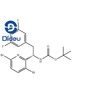 Carbamic acid, N-[(1S)-1-(3,6-dibromo-2-pyridinyl)-2-(3,5-difluorophenyl)ethyl]-, 1,1-dimethylethyl este