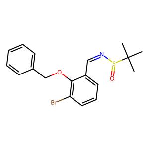 (Z)-N-(2-(benzyloxy)-3-bromobenzylidene)-2-methylpropane-2-sulfinamide