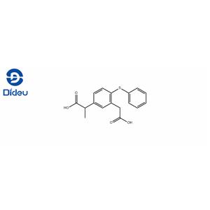 5-(1-Carboxyethyl)-2-(phenylthio)phenylacetic acid