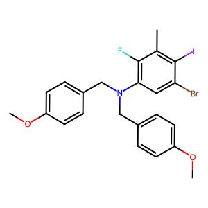 5-bromo-2-fluoro-4-iodo-N,N-bis(4-methoxybenzyl)-3-methylaniline