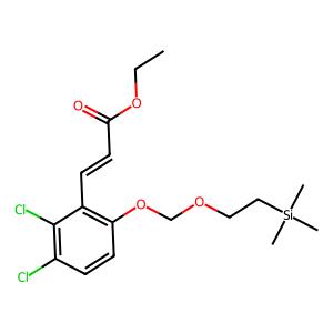 ethyl (E)-3-(2,3-dichloro-6-((2-(trimethylsilyl)ethoxy)methoxy)phenyl)acrylate