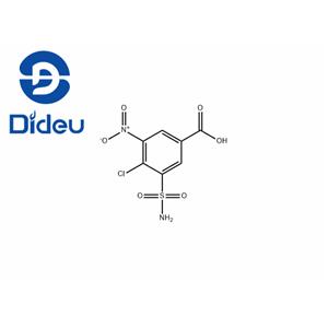 4-Chloro-3-nitro-5-sulphamoylbenzoic acid