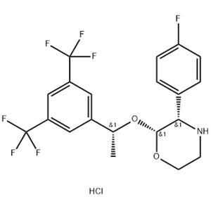 (2R,3S)-2-{(1R)-1-[3,5-BIS(TRIFLUOROMETHYL)PHENYL]ETHOXY}-3-(4-FLUOROPHENYL)MORPHOLINE HYDROCHLORIDE