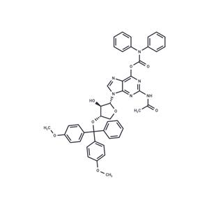 2-Acetylamino-1-{3'-O-[(4,4'-dimethoxy triphenyl)methyl]-a-L-threo furanosyl}-6-(N,N-diphenylcarbamoyloxy)-9H-purine