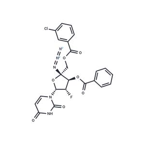 4'-Azido-3'-O-benzoyl-5'-O-(m-chlorobenzoyl)-2'-deoxy-2'-fluoro-beta-D-arabinouridine