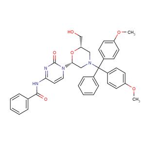N4-Benzoyl-7'-OH-N-DMTr morpholino cytosine