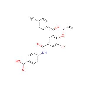 4-(3-Bromo-4-ethoxy-5-(4-methylbenzoyl)benzamido)benzoic acid