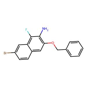 3-(benzyloxy)-7-bromo-1-fluoronaphthalen-2-amine