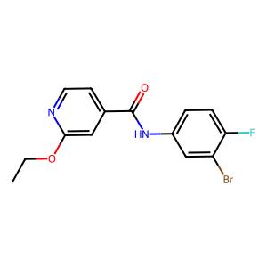 N-(3-bromo-4-fluorophenyl)-2-ethoxyisonicotinamide