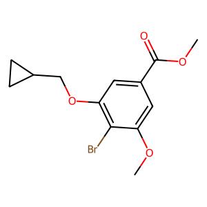 methyl 4-bromo-3-(cyclopropylmethoxy)-5-methoxybenzoate