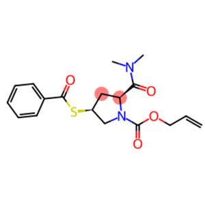 (2S,4S)-1N-(allyloxycarbonyl)-4-benzoylsulfanyl-2-(N,N-diMethylcarbaMoyl)pyrrolidine