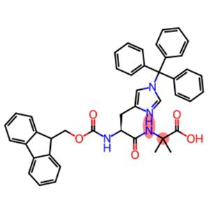 Fmoc-His(Trt)-Aib-OH