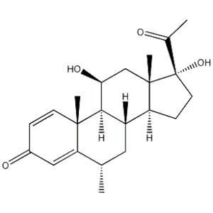 Pregna-1,4-diene-3,20-dione,11,17-dihydroxy-6-methyl-, (6a,11b)-