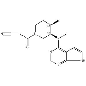 3-((3R,4R)-4-methyl-3-(methyl(7H-pyrrolo[2,3-d]pyrimidin-4-yl)amino)piperidin-1-yl)-3-oxopropanenitrile