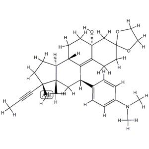 Estr-9-en-3-one, 11-[4-(dimethylamino)phenyl]-5,17-dihydroxy-17-(1-propynyl)-, cyclic 1,2-ethanediyl acetal, (5a,11b,17b)-