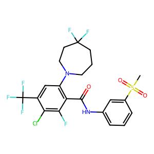 3-chloro-6-(4,4-difluoroazepan-1-yl)-2-fluoro-N-(3-(methylsulfonyl)phenyl)-4-(trifluoromethyl)benzamide