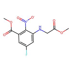 methyl 5-fluoro-3-[(2-methoxy-2-oxoethyl)amino]-2-nitrobenzoate