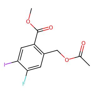 methyl 2-(acetoxymethyl)-4-fluoro-5-iodobenzoate
