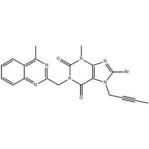 8-Bromo-7-but-2-ynyl-3-methyl-1-(4-methyl-quinazolin-2-ylmethyl)-3,7-dihydro-purine-2,6-dione