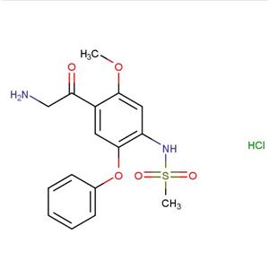 N-(4-(2-aminoacetyl)-5-methoxy-2-phenoxyphenyl)methanesulfonamide hydrochloride