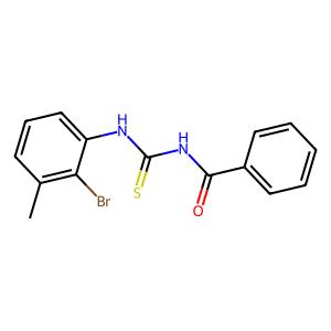 N-((2-bromo-3-methylphenyl)carbamothioyl)benzamide