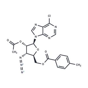 6-Chloro-9-[2-O-acetyl-5-O-(p-toluoyl)-3-azido-3-deoxy-beta-L-ribofuranosyl]-9H-purine