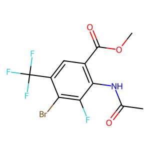 methyl 4-bromo-2-acetamido-3-fluoro-5-(trifluoromethyl)benzoate