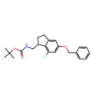 tert-butyl ((5-(benzyloxy)-7-fluoro-2,3-dihydro-1H-inden-1-yl)methyl)carbamate