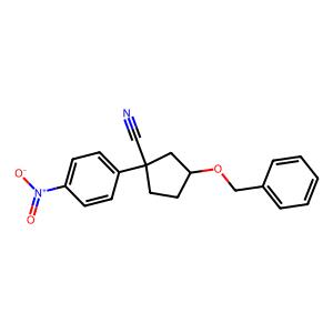 3-(benzyloxy)-1-(4-nitrophenyl)cyclopentane-1-carbonitrile