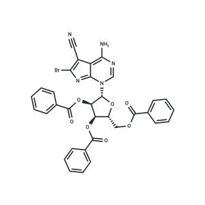 4-Amino-6-bromo-5-cyano-1-(2,3,5-tri-O-benzoyl-b-D-ribofuranosyl)-7H-pyrrolo[2.3-d]pyrimidine