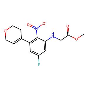 methyl (3-(3,6-dihydro-2H-pyran-4-yl)-5-fluoro-2-nitrophenyl)glycinate