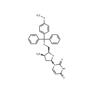 3'-b-Amino-2',3'-dideoxy-5'-O-methoxy trityluridine