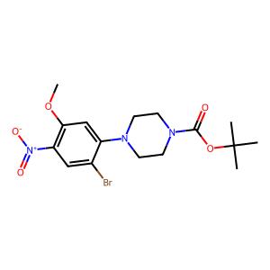 tert-butyl 4-(2-bromo-5-methoxy-4-nitrophenyl)piperazine-1-carboxylate