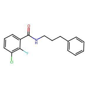 3-chloro-2-fluoro-N-(3-phenylpropyl)benzamide