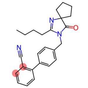 4'-[(2-Butyl-4-oxo-1,3-diazaspiro[4.4]non-1-en-3-yl)methyl]-(1,1'-biphenyl)-2-carbonitrile