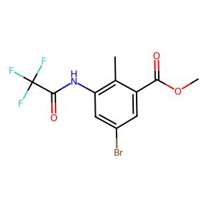 methyl 5-bromo-2-methyl-3-(2,2,2-trifluoroacetamido)benzoate