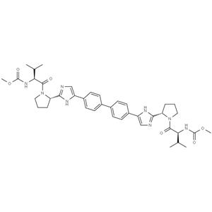 dimethyl (2S,2'S)-1,1'-((2S,2'S)-2,2'-(4,4'-(biphenyl-4,4'-diyl)bis(1H-imidazole-4,2-diyl))bis(pyrrolidine-2,1-diyl))bis(3-methyl-1-oxobutane-2,1-diyl)dicarbamate