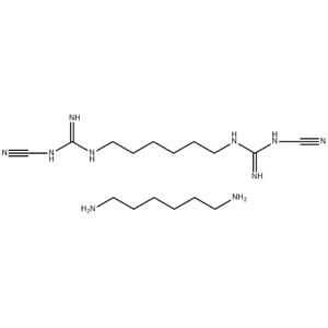 Poly(hexamethylenebicyanoguanide-hexamethylenediamine) hydrochloride