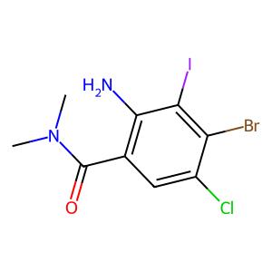 2-amino-4-bromo-5-chloro-3-iodo-N,N-dimethylbenzamide