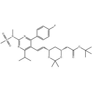 tert-Butyl 6-[(1E)-2-[4-(4-fluorophenyl)-6-(1-methylethyl)-2-[methyl(methylsulfonyl)amino]-5-pyrimidinyl]ethenyl]-2,2-dimethyl-1,3-dioxane-4-acetate