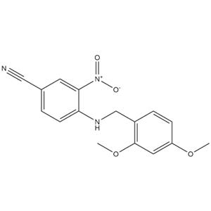 4-{[(2,4-dimethoxyphenyl)methyl]amino}-3-nitrobenzonitrile