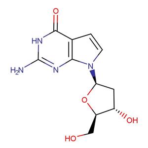 2-AMINO-4-CHLORO-7-(BETA-D-2-DEOXYRIBOFURANOSYL)PYRROLO-[2,3-D]PYRIMIDINE