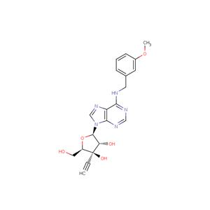 3'-beta-C-Ethynyl-N6-(m-methoxybenzyl)adenosine